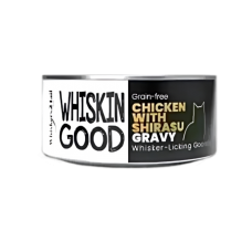 WhiskinGood Wet Food Chic w/Shirasu in Gravy 70g, 507010, cat Wet Food, WhiskinGood, cat Food, catsmart, Food, Wet Food